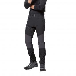 Męskie spodnie softshellowe Jack Wolfskin ZIEGSPITZ PANTS M black czarny |  e-Horyzont