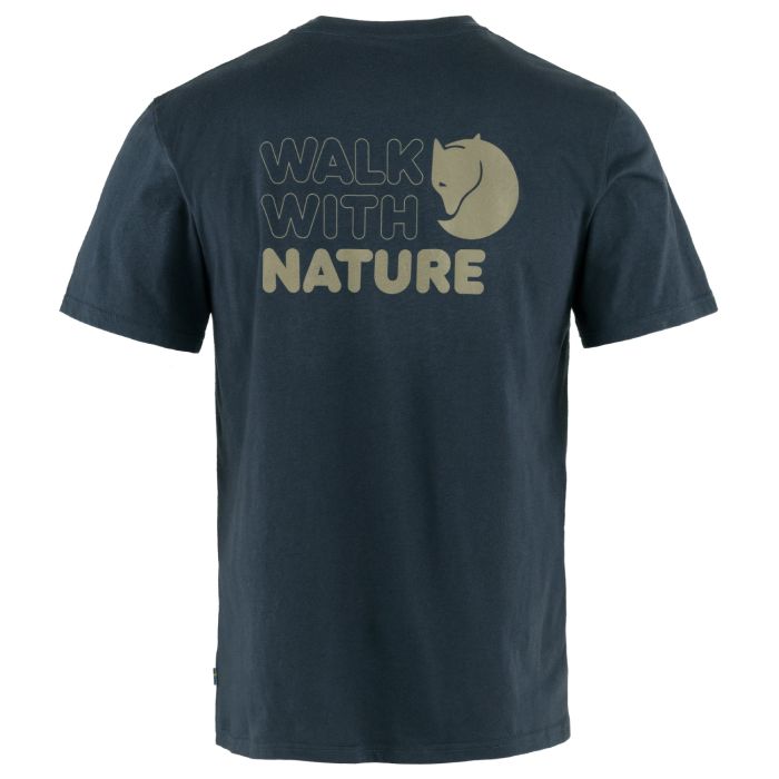 Męska koszulka Fjallraven Walk With Nature T-shirt dark navy || 'M\u0119ska\u0020koszulka\u0020Fjallraven\u0020Walk\u0020With\u0020Nature\u0020T\u002Dshirt\u0020dark\u0020navy'
