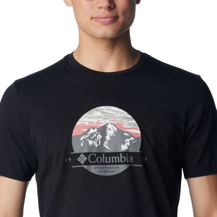T-shirt męski Columbia Path Lake Graphic Tee II black/scoped || 'T\u002Dshirt\u0020m\u0119ski\u0020Columbia\u0020Path\u0020Lake\u0020Graphic\u0020Tee\u0020II\u0020black\u002Fscoped'