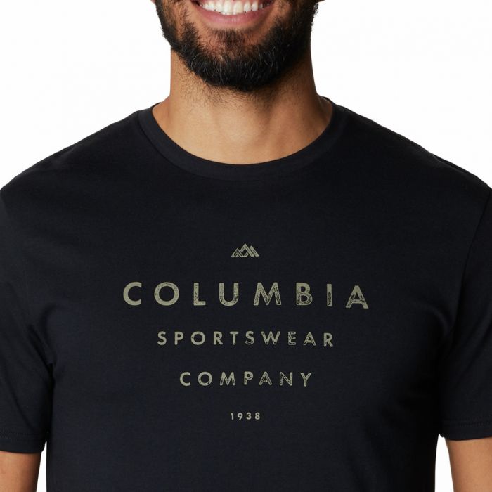 T-shirt męski Columbia Path Lake Graphic II black || 'T\u002Dshirt\u0020m\u0119ski\u0020Columbia\u0020Path\u0020Lake\u0020Graphic\u0020II\u0020black'
