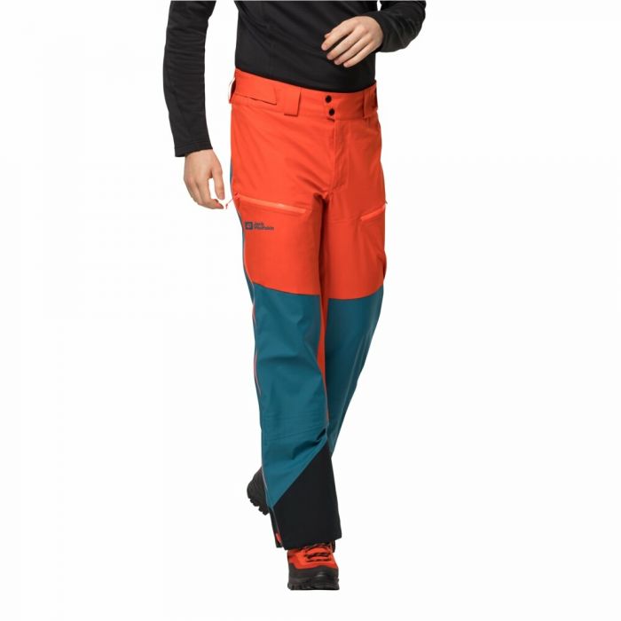 Męskie spodnie skiturowe Jack Wolfskin ALPSPITZE 3L PANTS M wild brier  czerwony | e-Horyzont