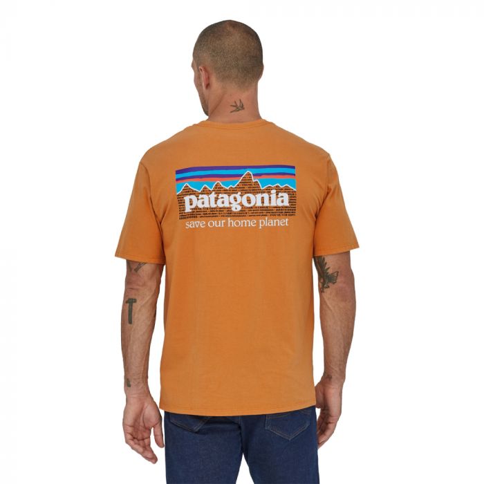 Męska koszulka Patagonia P-6 Mission Organic T-Shirt cloudberry orange || 'M\u0119ska\u0020koszulka\u0020Patagonia\u0020P\u002D6\u0020Mission\u0020Organic\u0020T\u002DShirt\u0020cloudberry\u0020orange'