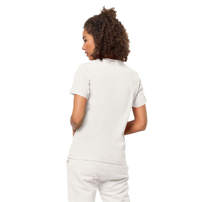 Damska koszulka Jack Wolfskin ESSENTIAL T W white biały | e-Horyzont