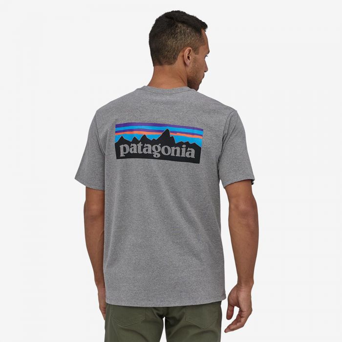 Koszulka Patagonia P-6 Logo Responsibili Tee gravel heather || 'Koszulka\u0020Patagonia\u0020P\u002D6\u0020Logo\u0020Responsibili\u0020Tee\u0020gravel\u0020heather'