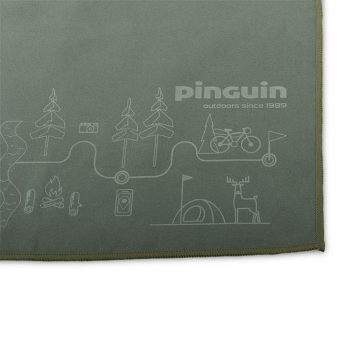 Ręcznik szybkoschnący Pinguin Micro Towel XL Mapa 75x150 greenish grey || 'R\u0119cznik\u0020szybkoschn\u0105cy\u0020Pinguin\u0020Micro\u0020Towel\u0020XL\u0020Mapa\u002075x150\u0020greenish\u0020grey'