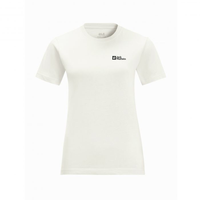 Damska koszulka Jack W | Wolfskin biały white ESSENTIAL T e-Horyzont