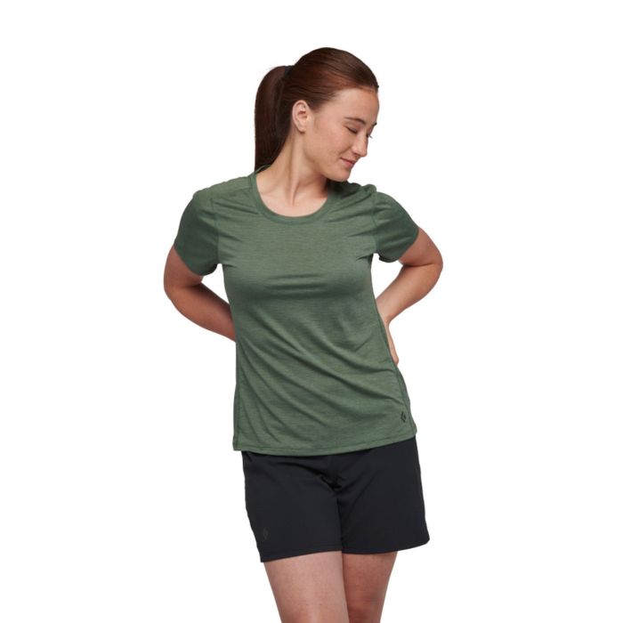 Damska koszulka Black Diamond Lightwire Tech T-shirt laurel green zielony |  e-Horyzont