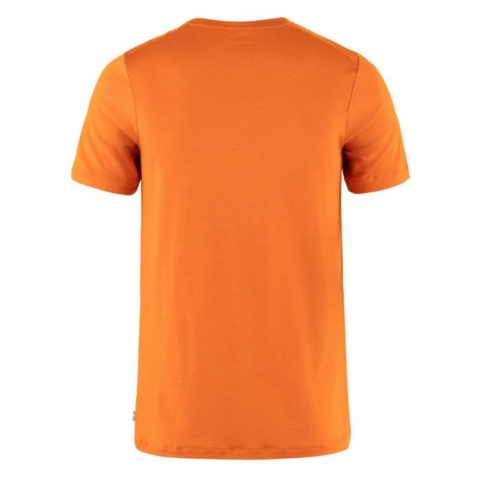 T-shirt męski Fjallraven Abisko Wool sunset orange || 'T\u002Dshirt\u0020m\u0119ski\u0020Fjallraven\u0020Abisko\u0020Wool\u0020sunset\u0020orange'