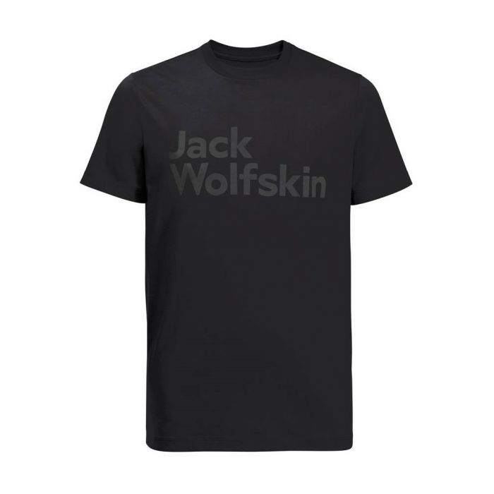 Koszulka męska Jack Wolfskin ESSENTIAL LOGO T M black || 'Koszulka\u0020m\u0119ska\u0020Jack\u0020Wolfskin\u0020ESSENTIAL\u0020LOGO\u0020T\u0020M\u0020black'