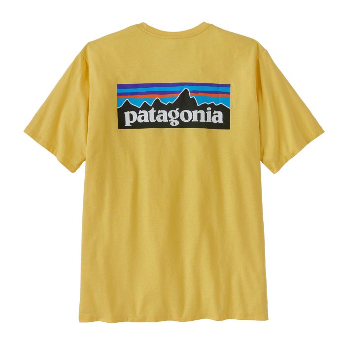 T-shirt męski Patagonia P-6 Logo Responsibili Tee milled yellow || 'T\u002Dshirt\u0020m\u0119ski\u0020Patagonia\u0020P\u002D6\u0020Logo\u0020Responsibili\u0020Tee\u0020milled\u0020yellow'