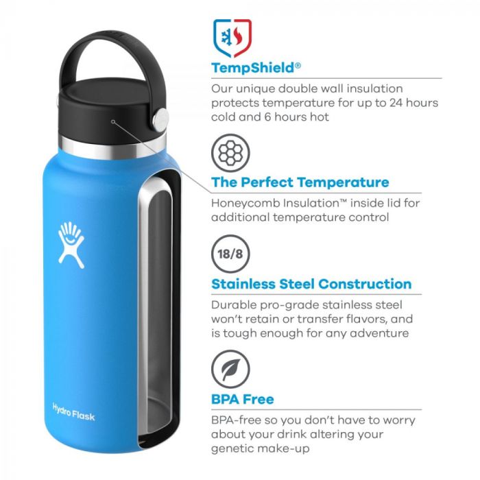 Butelka termiczna HydroFlask Wide Mouth 2.0 FlexCap 946 ml stone || 'Butelka\u0020termiczna\u0020HydroFlask\u0020Wide\u0020Mouth\u00202.0\u0020FlexCap\u0020946\u0020ml\u0020stone'