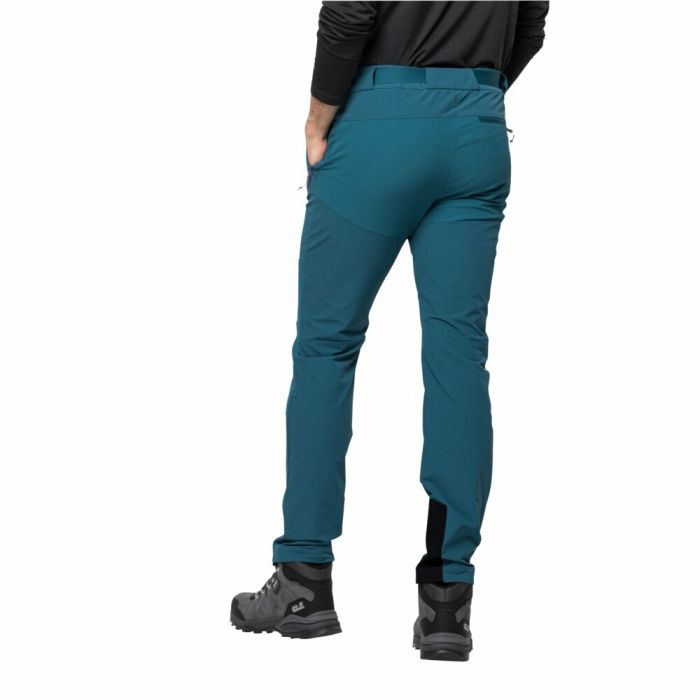 Męskie spodnie softshellowe Jack Wolfskin ZIEGSPITZ PANTS M blue coral  niebieski | e-Horyzont