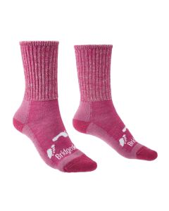 Dziecięce skarpety trekkingowe Bridgedale All Season Junior Merino Comfort Boot pink