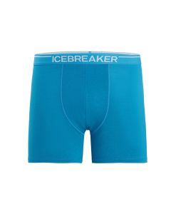 Męskie bokserki termoaktywne Icebreaker Merino Anatomica Boxers geo blue