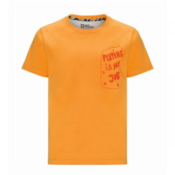 Koszulka dziecięca Jack Wolfskin VILLI T K orange pop
