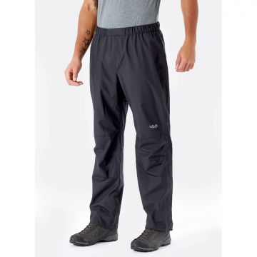 Męskie spodnie przeciwdeszczowe Rab Downpour Eco Pants black