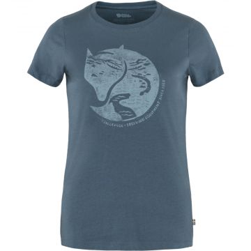 Koszulka damska Fjallraven Arctic Fox Print T-shirt indigo blue