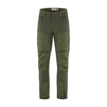 Męskie zimowe spodnie trekkingowe Fjallraven Keb Agile Winter Trousers Regular deep forest/laurel green