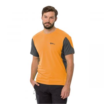Koszulka męska Jack Wolfskin NARROWS T M orange pop