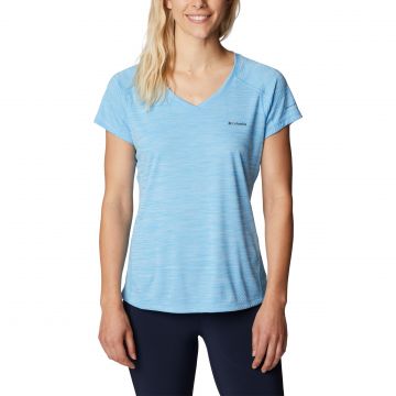 Damska koszulka Columbia Zero Rules SS Shirt vista blue heat