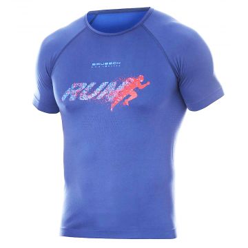 Męska koszulka do biegania Brubeck RUNNING AIR PRO SS13280 navy blue