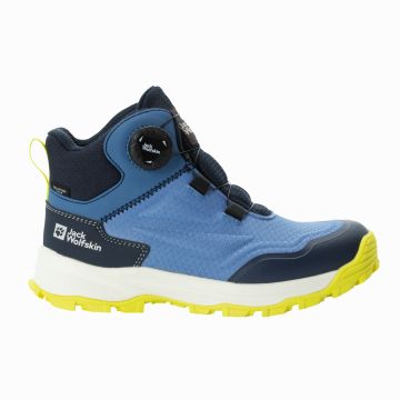Dziecięce buty trekkingowe Jack Wolfskin CYROX TEXAPORE DIAL MID K elemental blue