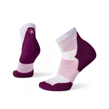 Damskie skarpety do biegania Smartwool Run Targeted Cushion Ankle Socks purple eclipse