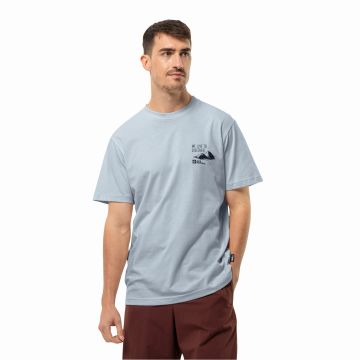 Męski t-shirt Jack Wolfskin DISCOVER T M soft blue