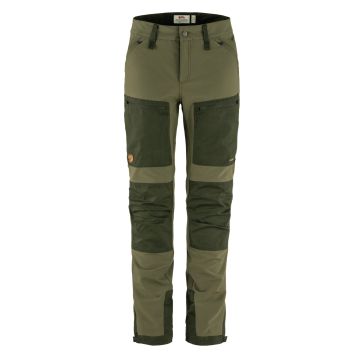Damskie spodnie trekkingowe Fjallraven Keb Agile Trousers Regular laurel green/deep forest