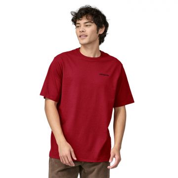 Męska koszulka Patagonia P-6 Logo Responsibili Tee touring red
