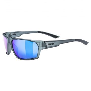 Okulary sportowe ze szkłami polaryzacyjnymi Uvex Sportstyle 233 P smoke mat