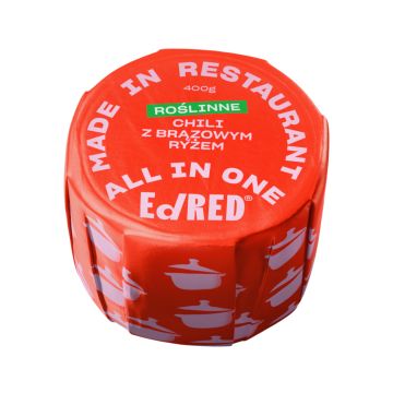 Rzemieślnicza konserwa w puszce Ed RED All in On Roślinne chili z brązowym ryżem 400 g
