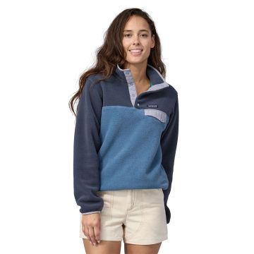 Damska bluza polarowa Patagonia Lightweight Synchilla® Snap-T® Fleece Pullover utility blue