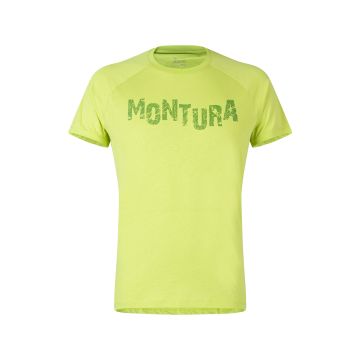 Męska koszulka wspinaczkowa Montura Karok T-Shirt verde lime delave