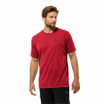 Męski t-shirt Jack Wolfskin VONNAN S/S T M red glow
