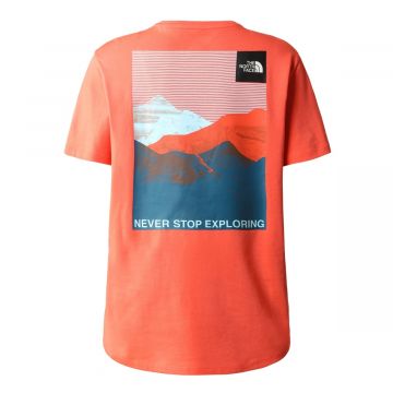 Damski t-shirt The North Face Foundation Graphic Tee S/S Eu retro orange