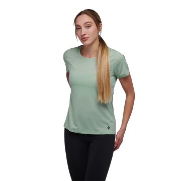 Damska koszulka z krótkim rękawem Black Diamond Lightwire Short Sleeve Tech Tee foam green