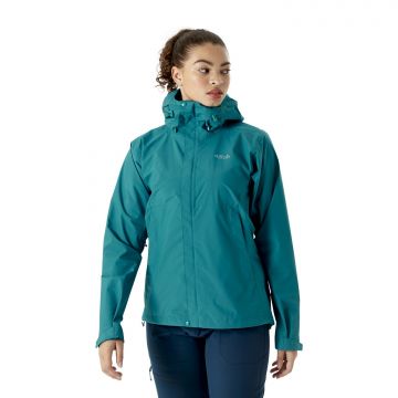 Damska kurtka przeciwdeszczowa Rab Downpour Eco Jacket ultramarine