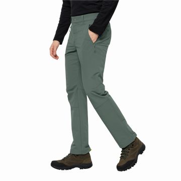 Męskie spodnie softshellowe Jack Wolfskin ACTIVATE XT PANTS M hedge green
