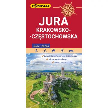 Mapa turystyczna Compass Jura Krakowsko-Częstochowska 1:50 000