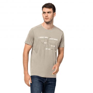T-shirt męski PACK & GO TRAVEL T M dusty grey
