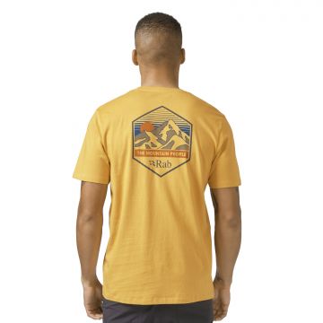 Męska koszulka Rab Stance Mountain Peak Tee sahara