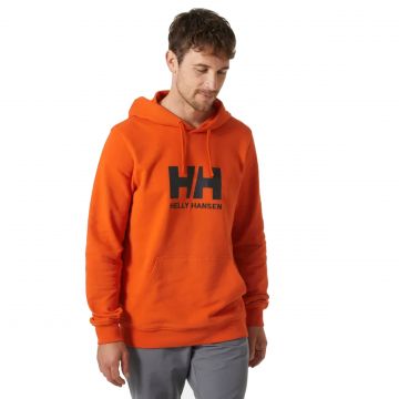 Męska bluza z kapturem Helly Hansen Logo Hoodie patrol orange