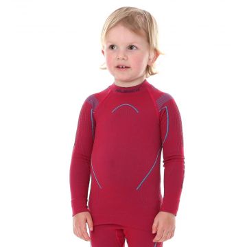 Koszulka Dziecięca Brubeck THERMO LS13670 rubin
