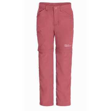 Spodnie dziecięce Jack Wolfskin SAFARI ZIP OFF PANTS K soft pink