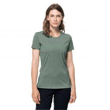 Damski t-shirt CROSSTRAIL GRAPHIC T W hedge green