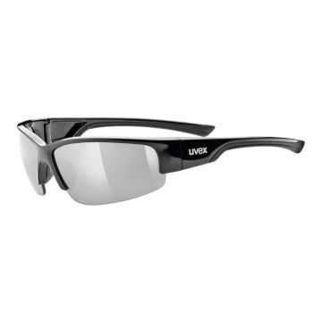 Sportowe okulary przeciwsłoneczne Uvex Sportstyle 215 black/silver