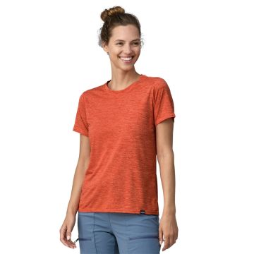 Damski t-shirt Patagonia Capilene® Cool Daily Shirt pimento red/coho coral x-dye