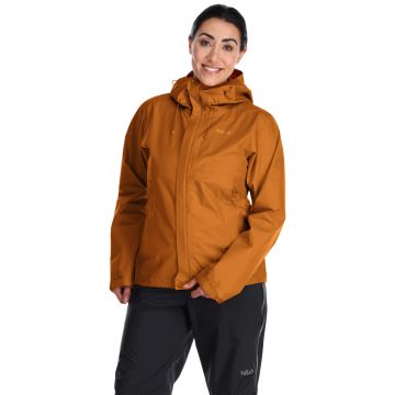 Damska kurtka przeciwdeszczowa Rab Downpour Eco Jacket marmalade