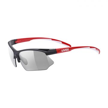 Okulary sportowe z fotochromem Uvex Sportstyle 802 V black/red/white